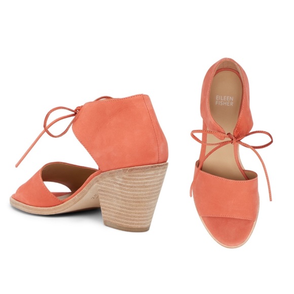 NWT Eileen Fisher Coral Ann Ankle Tie Sandal - Picture 2 of 8